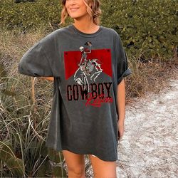 cowboy killer shirt, vintage inspired t-shirt, western graphic tee, retro tee shirt, boho, bullhead rodeo shirt, western