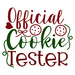 official cookie tester, mega christmas svg,santa,holiday,,funny christmas shirt,cut  file cricut