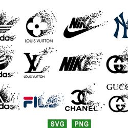 fashion logo break svg, luxury brand logo svg, fashion brand svg png