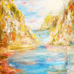 oregon oil painting landscape print - digital file that you will download