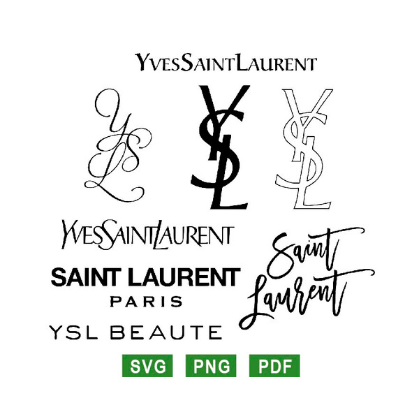saint laurent logo svg, ysl logo svg, fashion brand svg png - Inspire ...