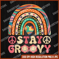 stay groovy 60s outfit 70s theme costume cute rainbow hippie png, stay groovy png, mother day png, png file , png
