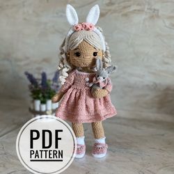 Crochet doll in bunny