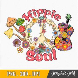 hippie soul, hippie soul png, hippie sublimation, hippie file png, flower colorful design, clipart, instant download