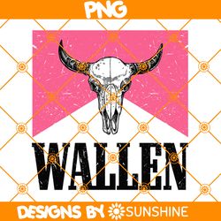 Hot Pink Wallen Bull Skull Png, Wallen bullskull Png, Wallen Hardy 24 Png, Western Country Png, Wallen Western Png