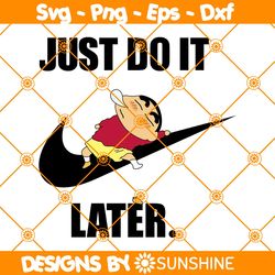Shin x Nike Svg, Just Do it Later Svg, Logo Brand Slogan Svg, Japanese Manga Anime Svg, File for Cricut