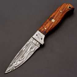 Wilderness Warrior: The SK-204-US Custom Handmade Damascus Steel Skinner Knife