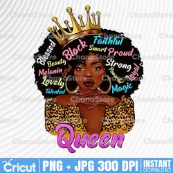 afro queen png for sublimation, black queen, afro, afro lady, afro woman, juneteenth png black pride instant download pn