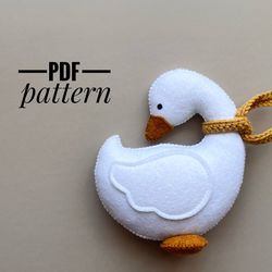 DIY Goose ornaments pattern Goose   patterns felt PDF