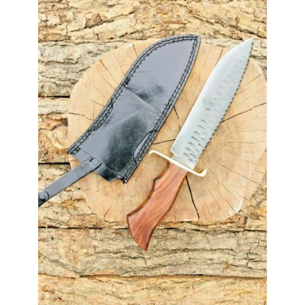 WildernessMasterpiece CustomHandmadeCarbonSteelHuntingKnifeandSurvivalKit 7jpg