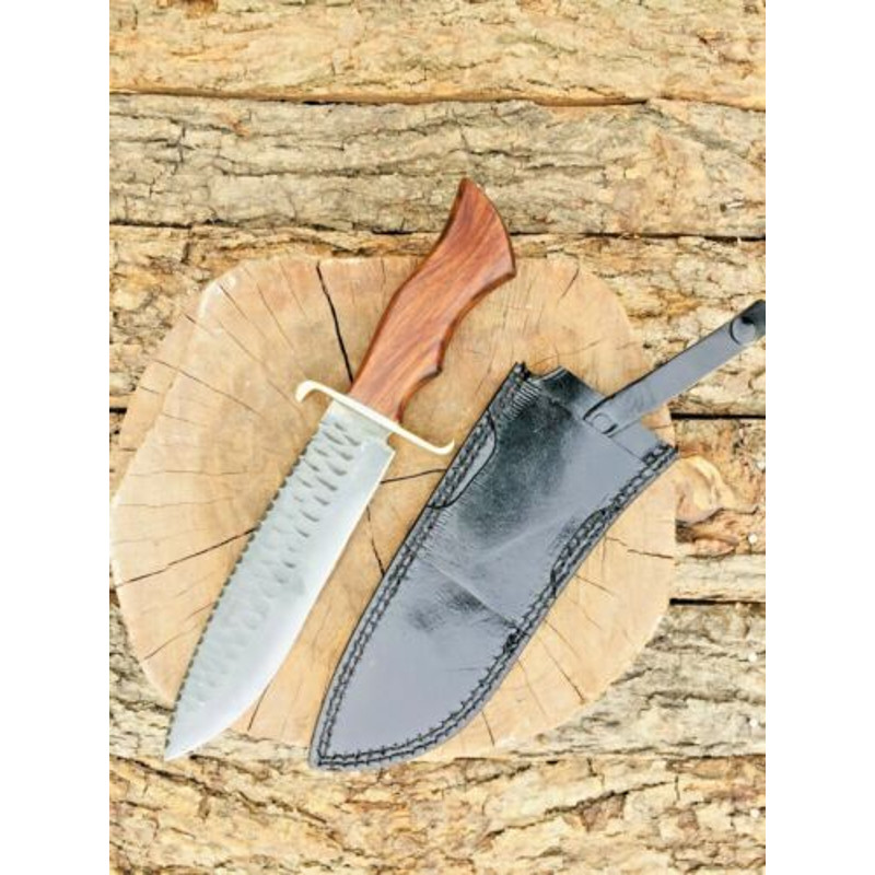 WildernessMasterpiece CustomHandmadeCarbonSteelHuntingKnifeandSurvivalKit 8jpg