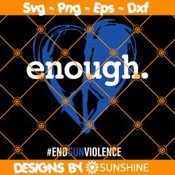 End Gun Violence Svg, Peace & love symbol Svg, Anti Gun Svg, Gun Control Svg, Wear Orange Svg, Enough Svg