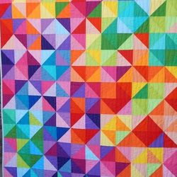 abstract geometric design cross stitch pattern, rainbow colors, modern cross stitch, pdf, instant download, geo110