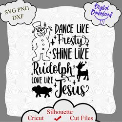 frosty the snowman svg, give like santa svg, love like jesus svg, dance like frosty svg, dance like frosty, cricut shirt