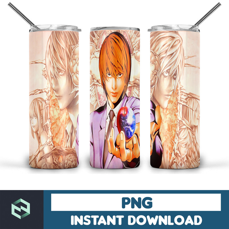 Death Note tumbler design, 20 oz skinny tumbler design, sublimation image, tumbler wrap, Death Note cup, Death Note sublimation, tumbler (19).jpg