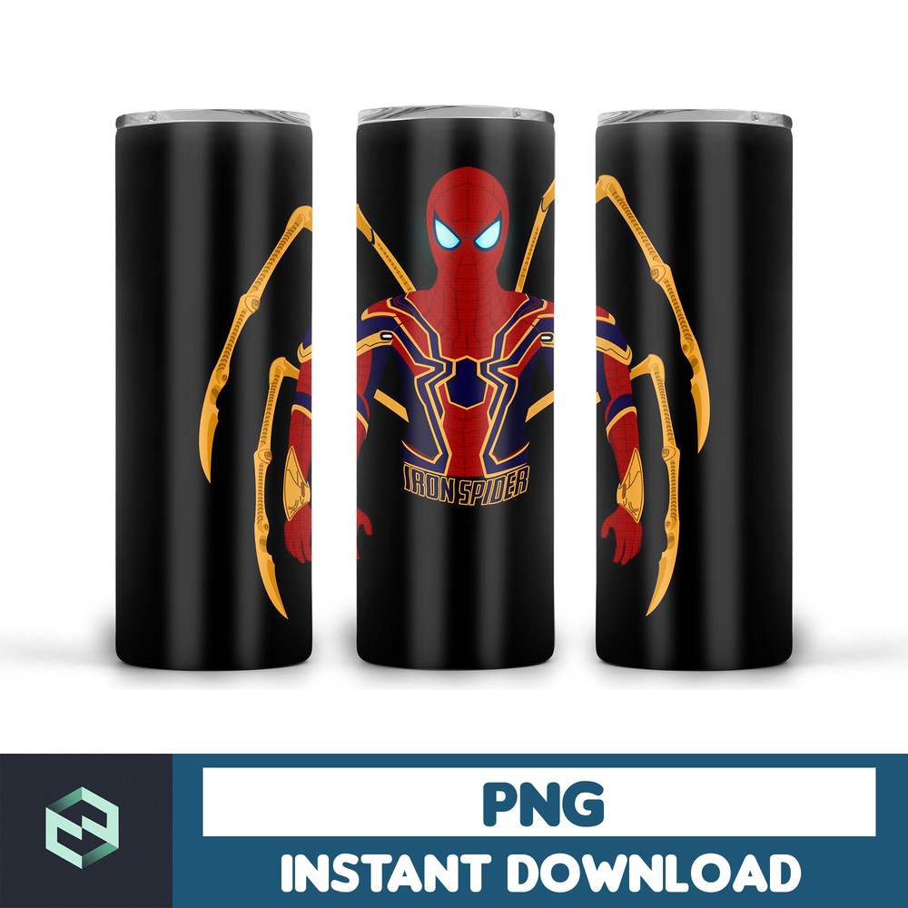 Spiderman tumbler design, 20 oz skinny tumbler design, sublimation image, tumbler wrap, Spiderman cup, Spiderman sublimation, tumbler design (27).jpg