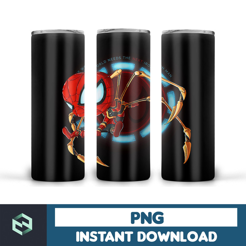 Spiderman tumbler design, 20 oz skinny tumbler design, sublimation image, tumbler wrap, Spiderman cup, Spiderman sublimation, tumbler design (28).jpg