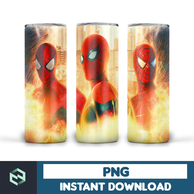 Spiderman tumbler design, 20 oz skinny tumbler design, sublimation image, tumbler wrap, Spiderman cup, Spiderman sublimation, tumbler design (33).jpg