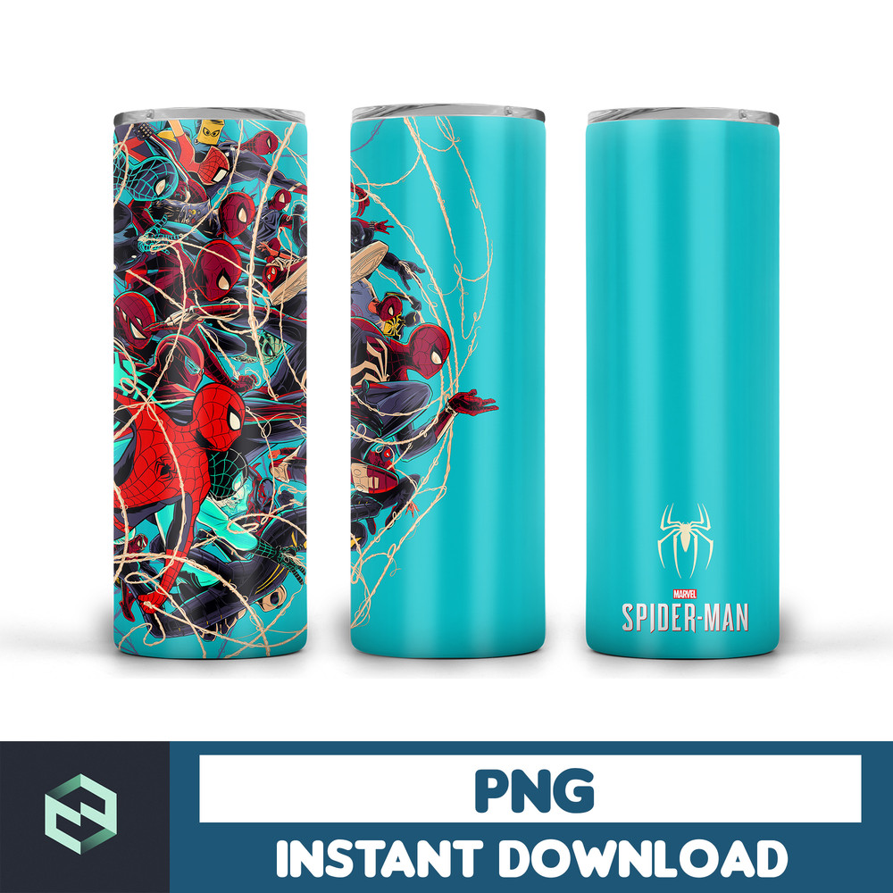 Spiderman tumbler design, 20 oz skinny tumbler design, sublimation image, tumbler wrap, Spiderman cup, Spiderman sublimation, tumbler design (35).jpg