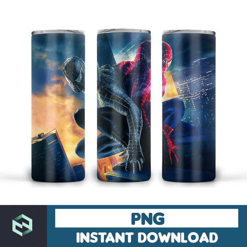 Spiderman tumbler design, 20 oz skinny tumbler design, sublimation image, tumbler wrap, Spiderman cup, Spiderman sublimation, tumbler design (38).jpg