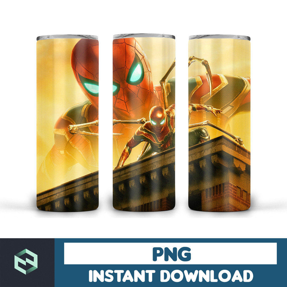 Spiderman tumbler design, 20 oz skinny tumbler design, sublimation image, tumbler wrap, Spiderman cup, Spiderman sublimation, tumbler design (39).jpg