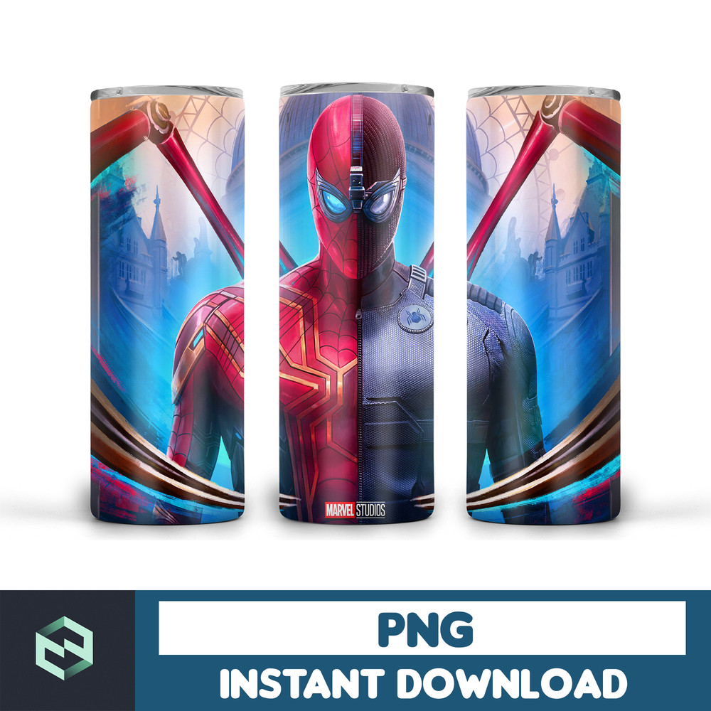 Spiderman tumbler design, 20 oz skinny tumbler design, sublimation image, tumbler wrap, Spiderman cup, Spiderman sublimation, tumbler design (48).jpg