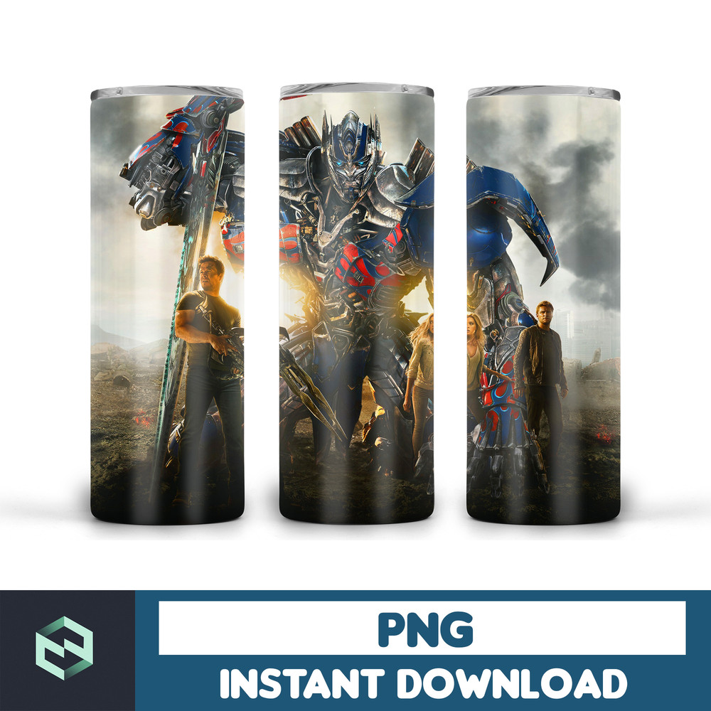 Transformers tumbler design, 20 oz straight and taper tumbler design, sublimation image, tumbler wrap transformers sublimation (27).jpg