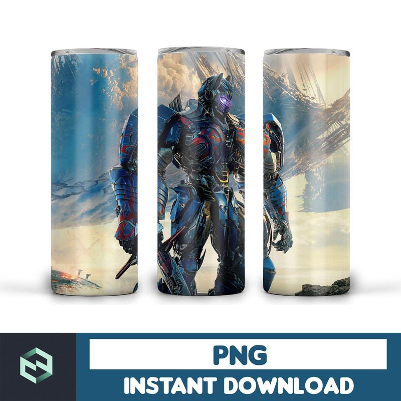 Transformers tumbler design, 20 oz straight and taper tumbler design, sublimation image, tumbler wrap transformers sublimation (28).jpg