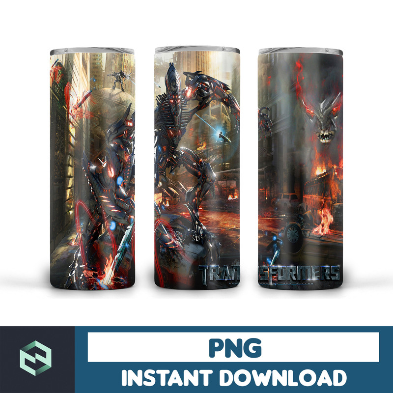 Transformers tumbler design, 20 oz straight and taper tumbler design, sublimation image, tumbler wrap transformers sublimation (44).jpg