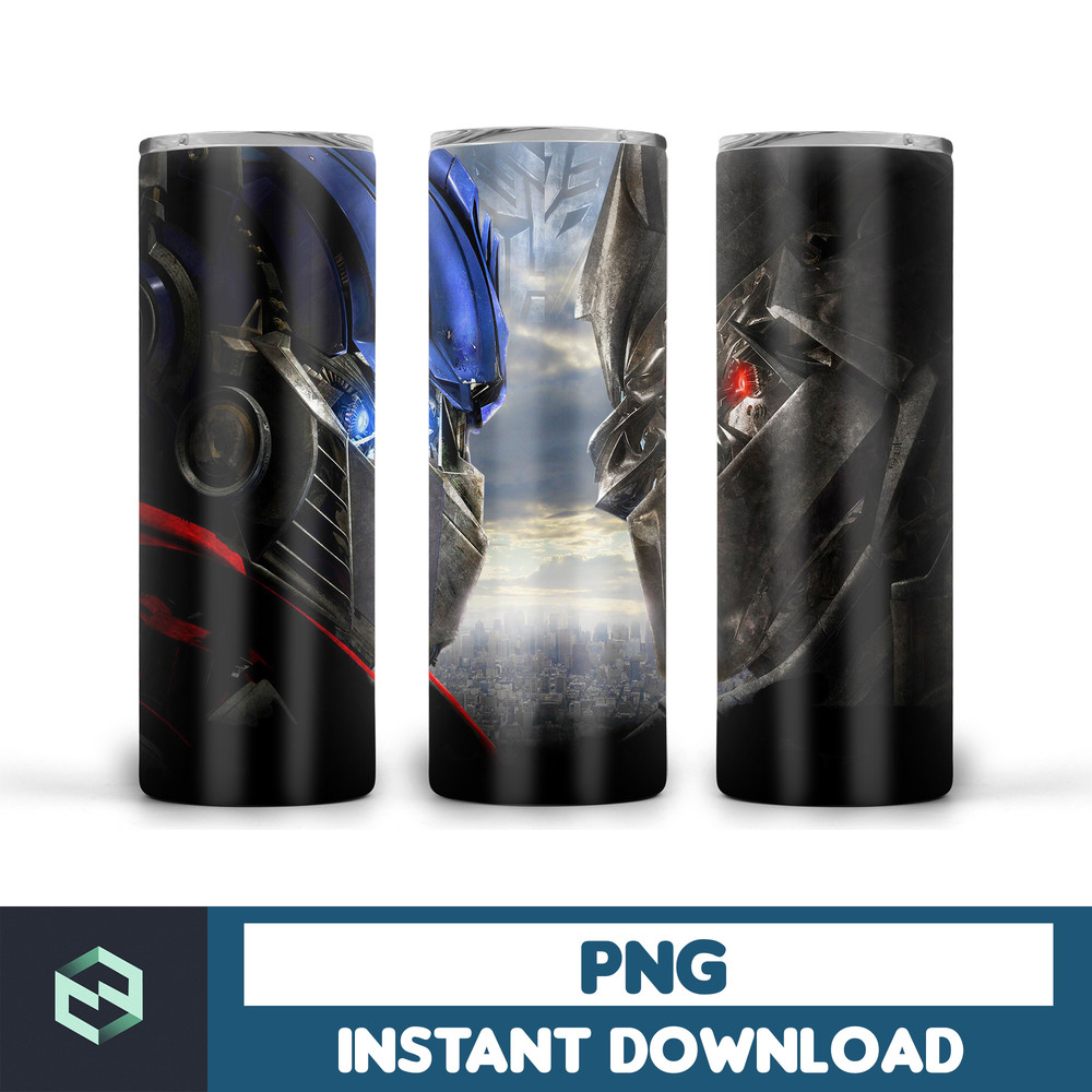 Transformers tumbler design, 20 oz straight and taper tumbler design, sublimation image, tumbler wrap transformers sublimation (50).jpg