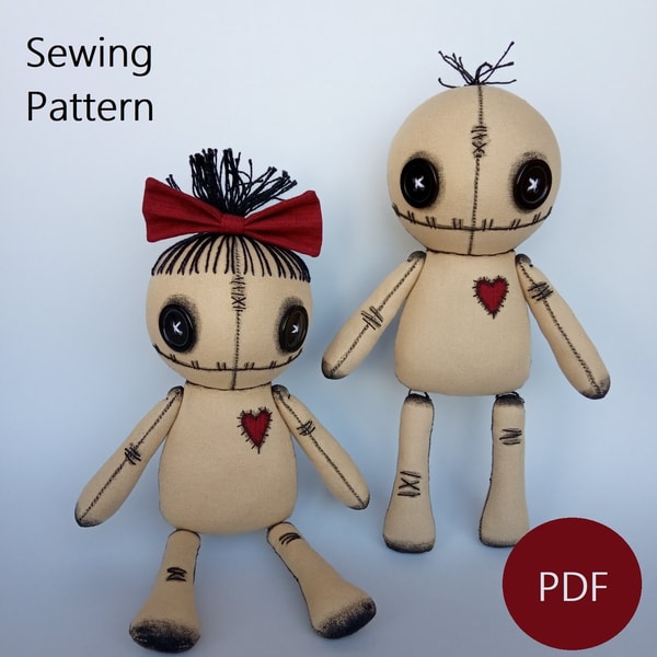Voodoo Doll Pattern & Sewing Tutorial (in 2 sizes) | Inspire Uplift