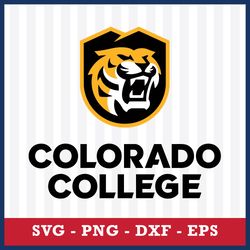 logo colorado college tigers 2 svg, ncaa svg, sport svg, png dxf eps file