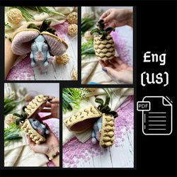 PDF Crochet Pineapple Elephant Amigurumi Pattern