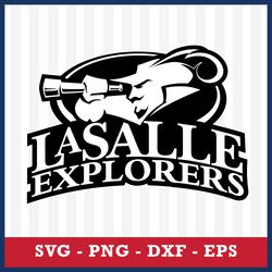 logo la salle explorers 4 svg, ncaa svg, sport svg, png dxf eps file