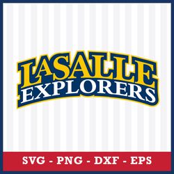 logo la salle explorers 5 svg, ncaa svg, sport svg, png dxf eps file