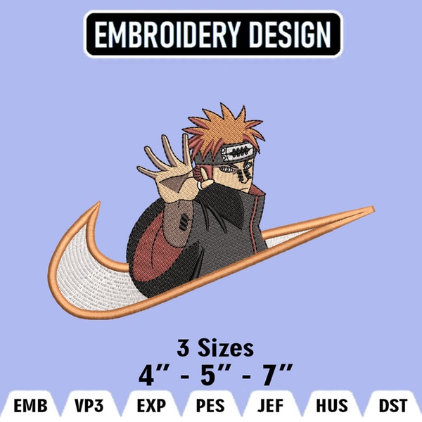 Pain Nike Embroidery Designs, Pain Embroidery Files, Narut - Inspire Uplift