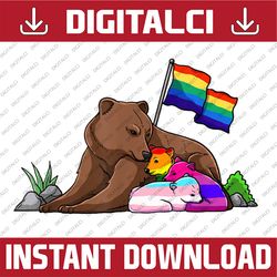 bear mom free hug lgbt gay transgender pride accepting lgbt month png sublimation design