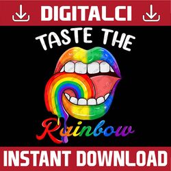 taste the rainbow sexy lips lgbt pride gay rainbow lgbt month png sublimation design