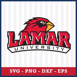 logo lamar cardinal 8 svg, ncaa svg, sport svg, png dxf eps file