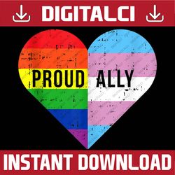 gay trans transgender heart rainbow flag cool lgbt ally lgbt month png sublimation design