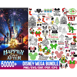 50000 files mega bundle disney christmas svg, png, disney svg