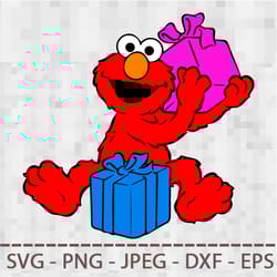 sesame street cookie monster elmo collection svg png jpeg digital cut vector files for silhouette studio cricut design