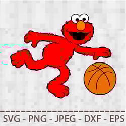 sesame street cookie monster elmo collection svg png jpeg digital cut vector files for silhouette studio cricut design