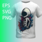 Extraterrestrial Terror Alien Horror T-Shirt Design template mockup.png