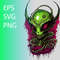 Alien Encounter Horror T-Shirt Design template.jpg