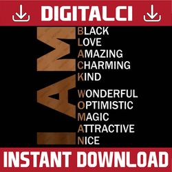 i am black woman black history month beautiful black girl black history, black power, black woman, since 1865 png sublim