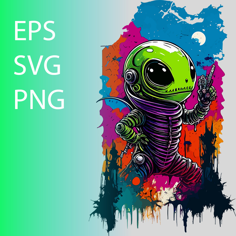 The Aliens Are Coming Horror T-Shirt Design template.jpg