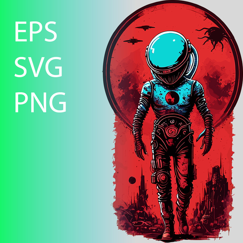 Invasion of the Otherworldly Alien Horror T-Shirt Design template.jpg