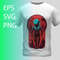 Invasion of the Otherworldly Alien Horror T-Shirt Design template mockup.jpg
