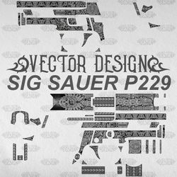 VECTOR DESIGN SIG SAUER P229 "Aztec calendar"